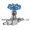 Utilisez largement la valve à aiguille de gaz d&#39;acier inoxydable de Multi-Purpose (YCZJ11W)